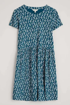 Seasalt Cornwall Sea Mirror Jersey Dress With Short Sleeves<Women Dresses