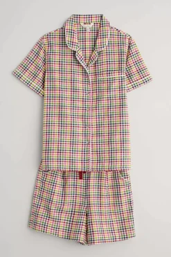 Seasalt Cornwall Senara Checked Summer Pyjamas<Women Nightwear