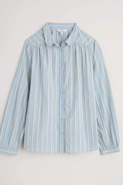 Seasalt Cornwall Spiral Flight Striped Shirt (Gots)<Women Tops
