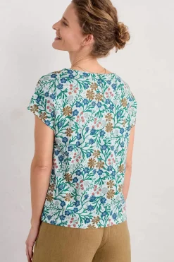 Seasalt Cornwall Studio Glass V-Neck Jersey Top<Women Tops