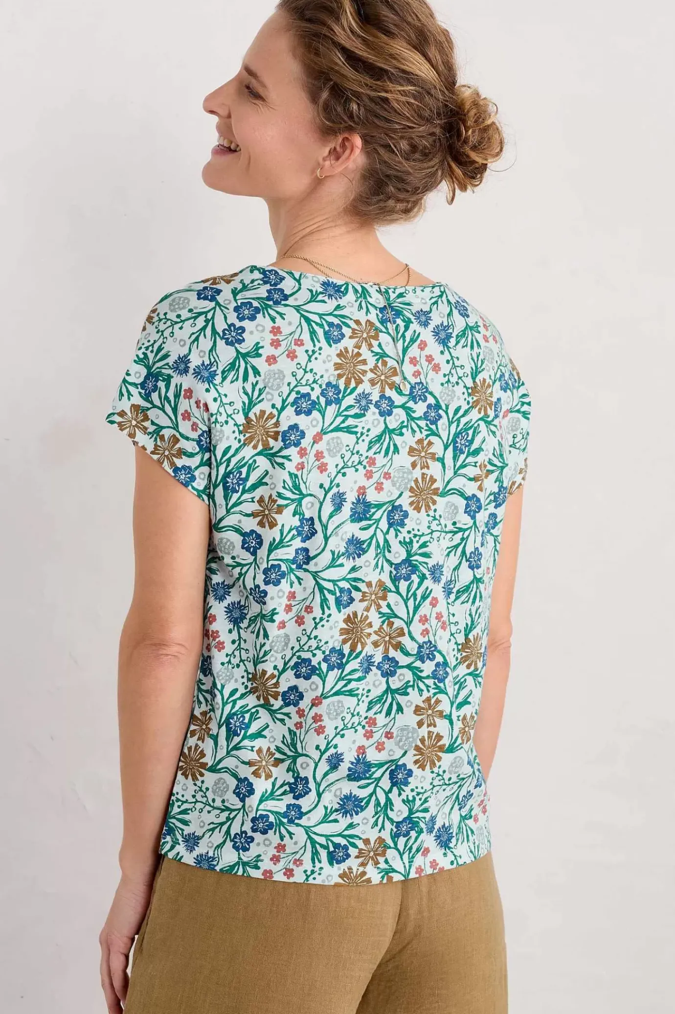 Seasalt Cornwall Studio Glass V-Neck Jersey Top<Women Tops