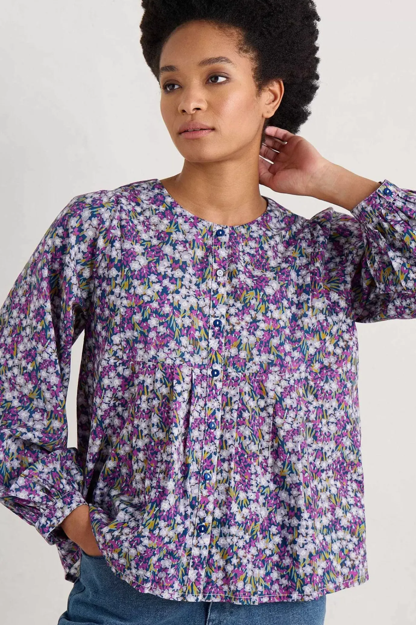Seasalt Cornwall Thornapple Organic Cotton Shirt (Gots)<Women Tops