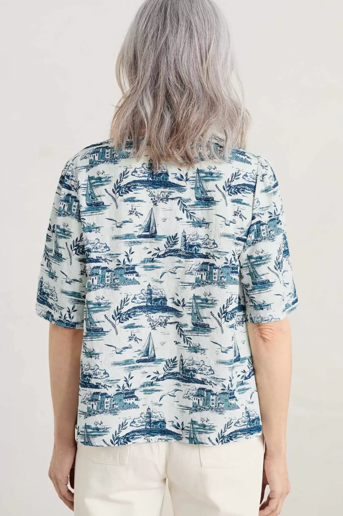 Seasalt Cornwall Treasury Short Sleeve Blouse<Women Tops