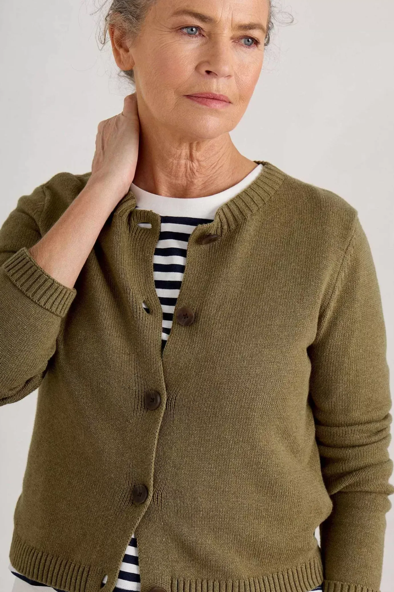 Seasalt Cornwall Wheal Pool Organic Cotton Cardigan<Women Knitwear
