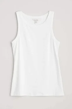 Seasalt Cornwall Wild Plain Organic Cotton Racerback Vest (Gots)<Women Tops