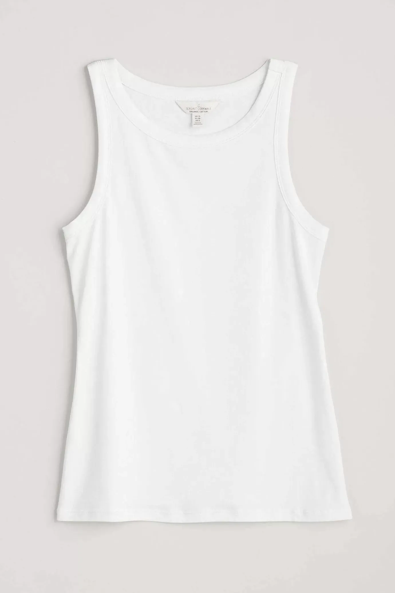 Seasalt Cornwall Wild Plain Organic Cotton Racerback Vest (Gots)<Women Tops
