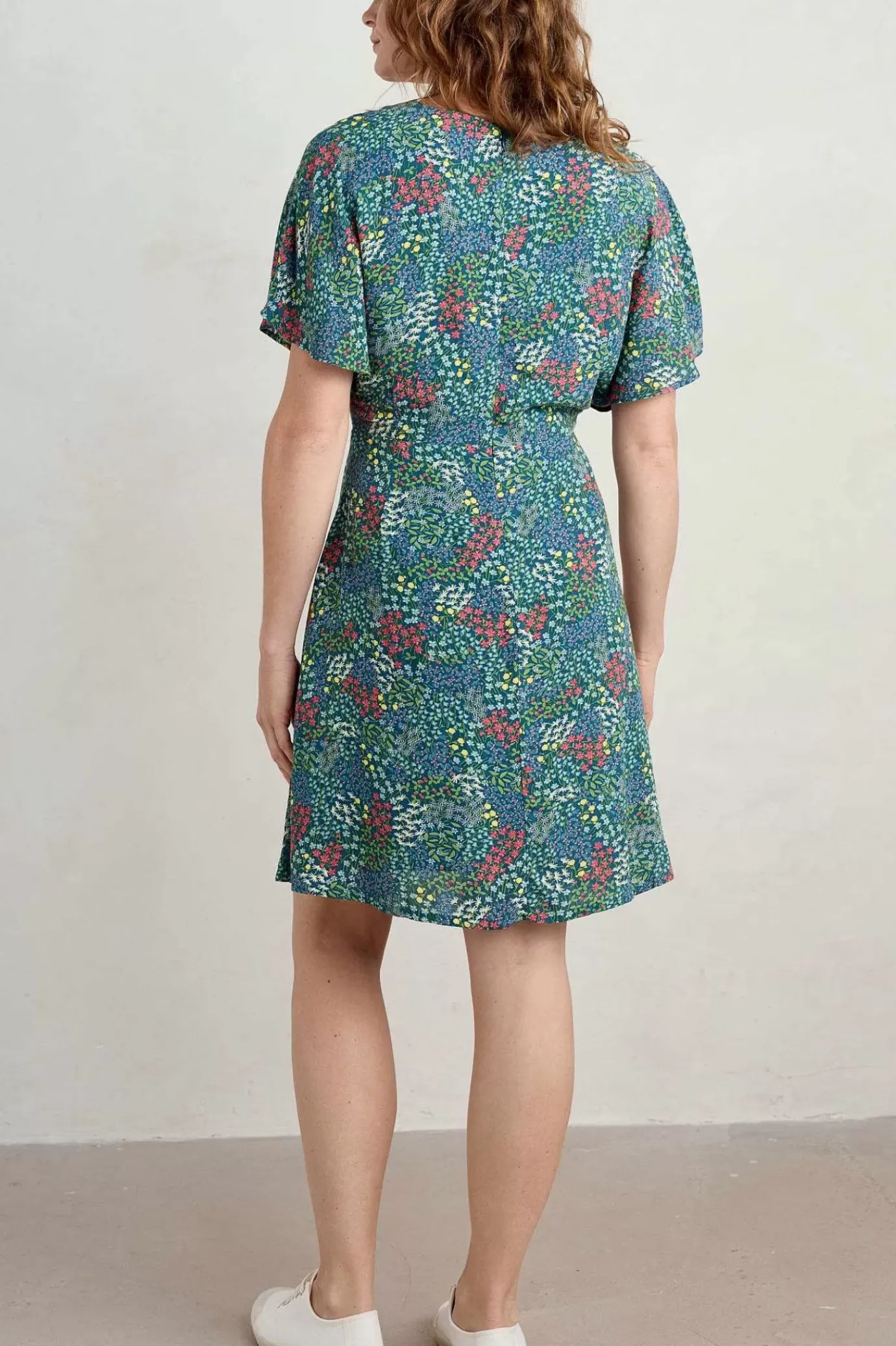 Seasalt Cornwall Wilsey Empire Line Flared Sleeve Dress<Women Dresses