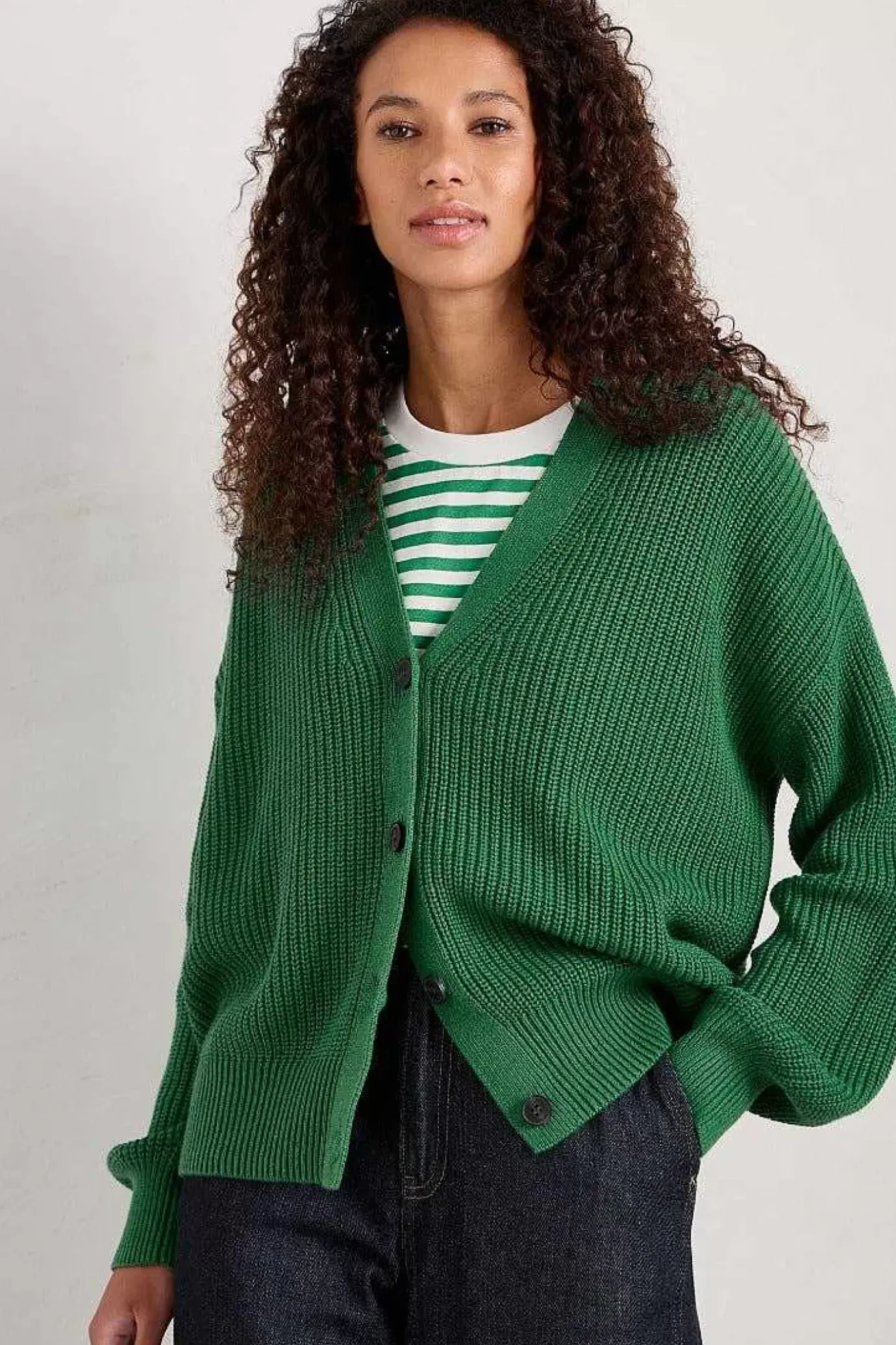 Seasalt Cornwall Winding Creek Organic Cotton Knit Cardigan<Women Knitwear