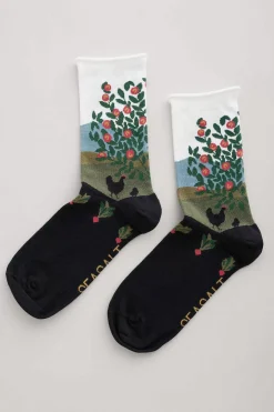 Seasalt Cornwall Women's Postcard Organic Cotton Socks<Women Socks & Tights