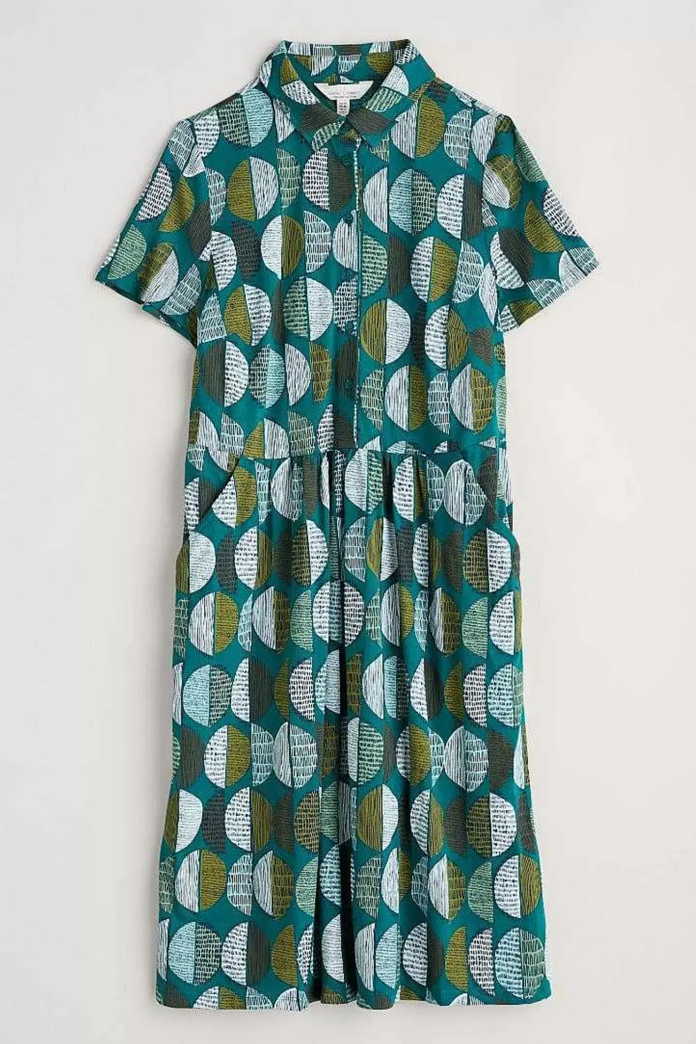Seasalt Cornwall Wood Rush Short Sleeve Jersey Dress<Women Dresses